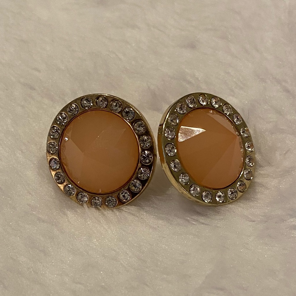 3/$15 Pink and Gold Stud Earrings